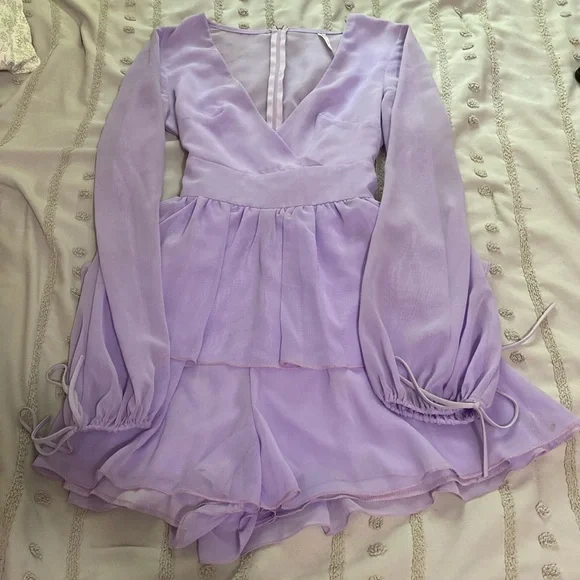 purple romper dress - Picture 1 of 4